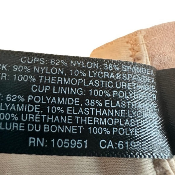 Natori Convertible Plunge T-Shirt Bra, Beige Nude, Style 105951, 36DD - Picture 5 of 6